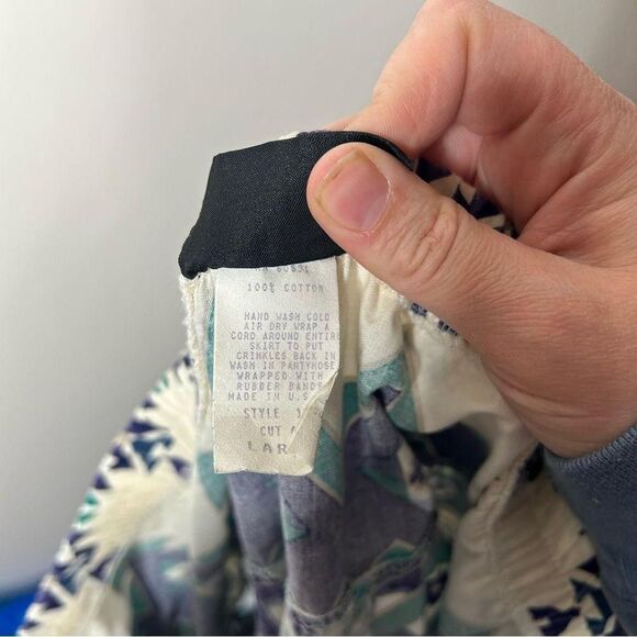 Vintage 1980s 80s 90s 1990 western style circle skirt large brand Roughride - Picture 4 of 7